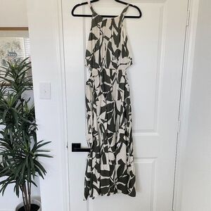 Maurices Maxi Dress Women L Floral Side Cutout Sleeveless Long Boho Summer